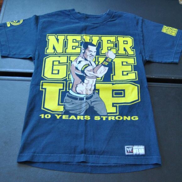 WWE Other - John Cena 2011 WWE 10 Years Strong Small Black Short Sleeve Shirt